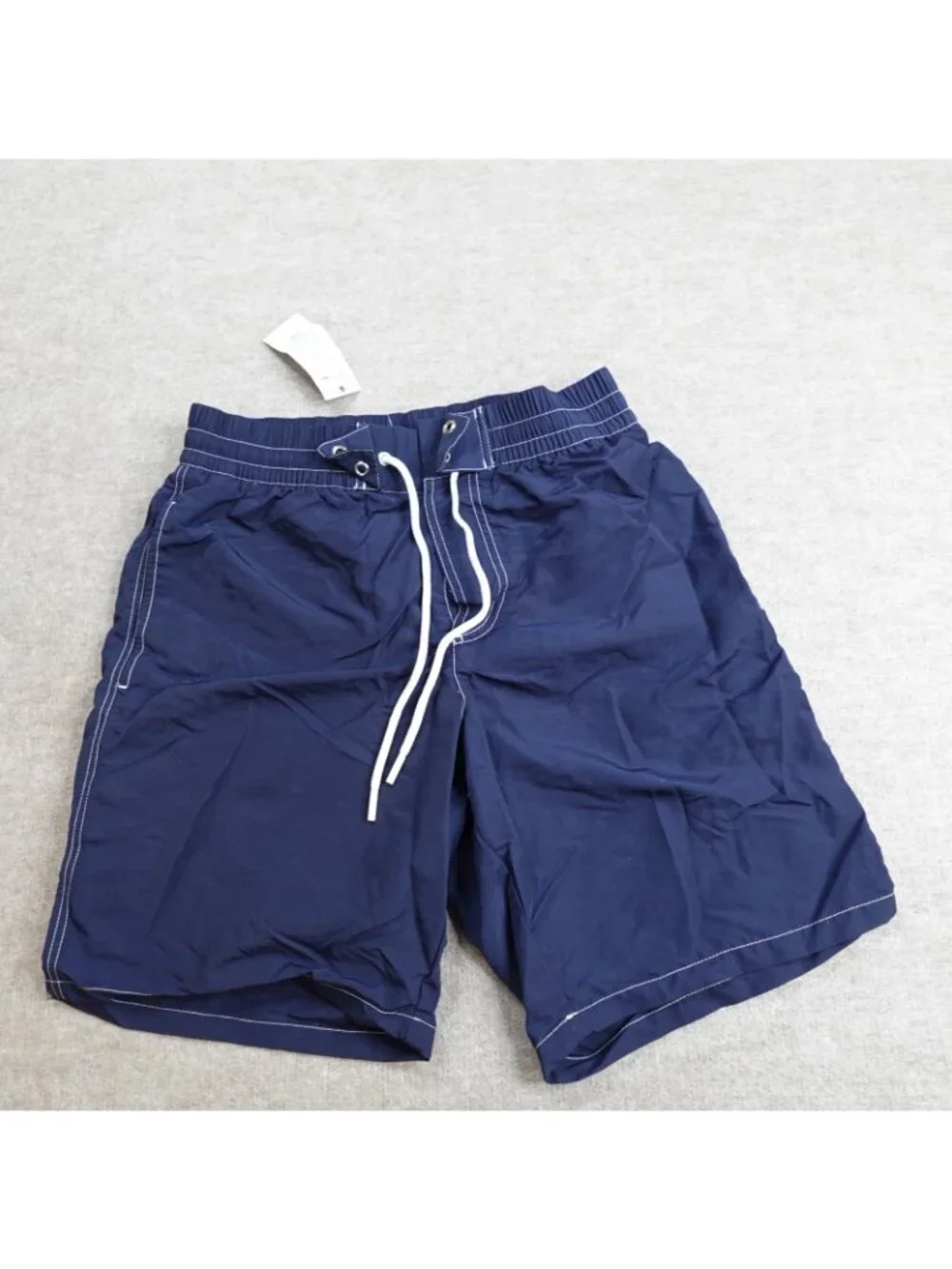 Lacoste Mens Swim Shorts Small Blue Large Croc Lined NEW